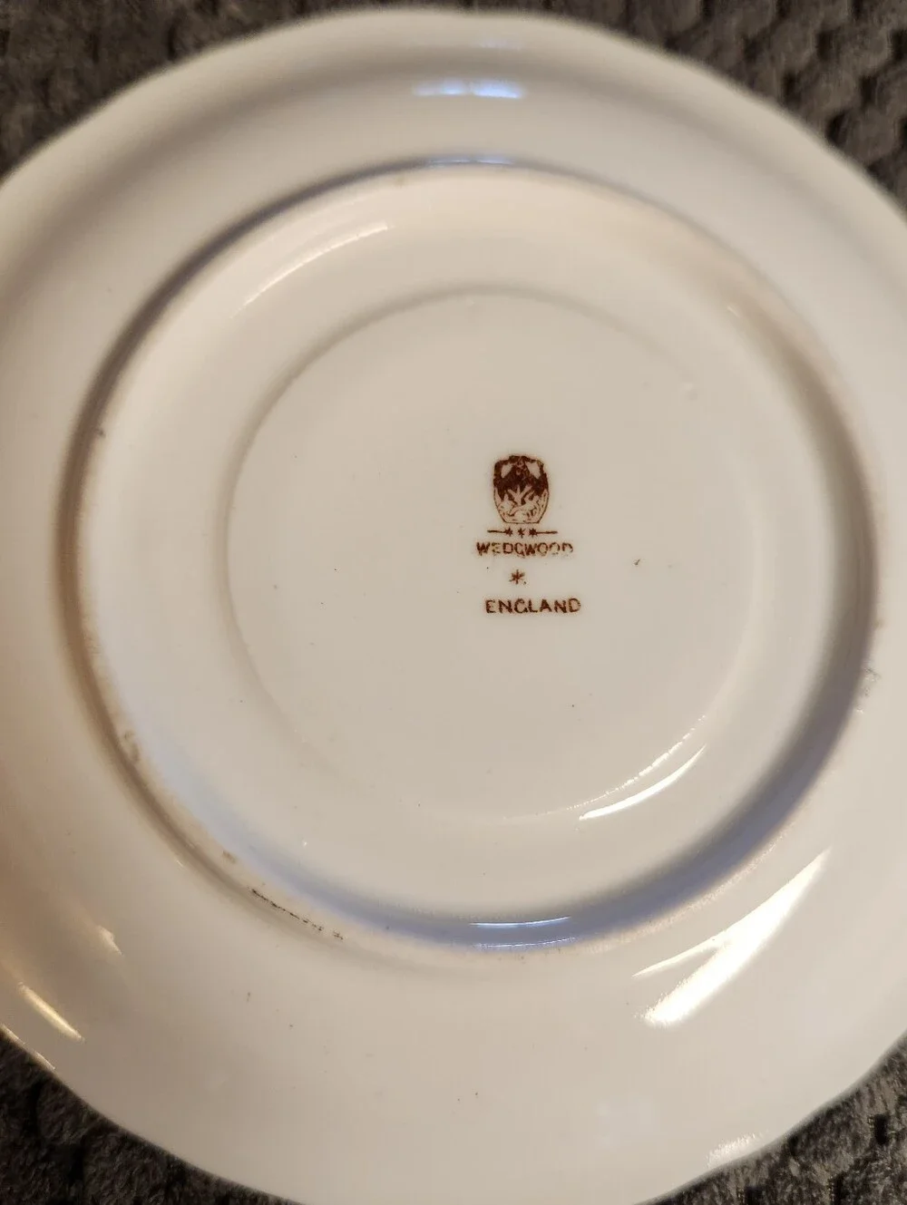Rare Antique Wedgwood England Demitasse Cup Saucer Pattern X4854 Cobalt & Rose